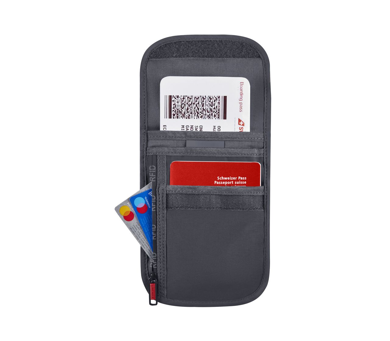 Pochette tour de cou RFID pour documents de voyage-611878