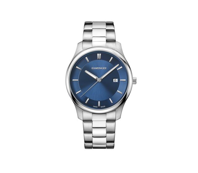 Wenger City Classic in Blue, 43 mm - 01.1441.117
